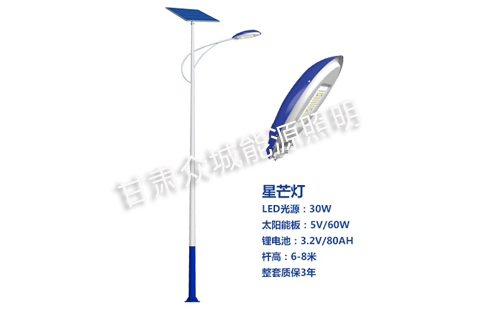 乃东太阳能路灯核心技术参数解读